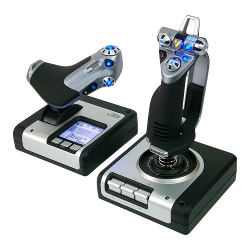 Saitek Joystick simulatore volo G H.O.T.A.S. X52 Control System Black e Silver 945 000006