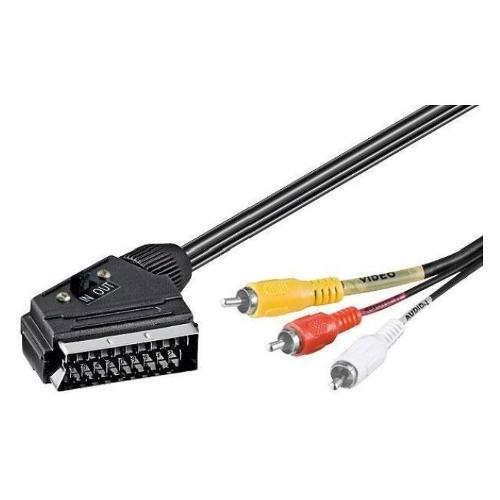 Techly Cavo adattatore Video Scart Rca In&Out 2m ICOC SCART 3RGB