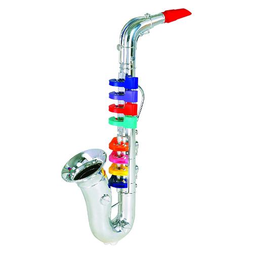 Bontempi Sassofono grande 8 tasti (41,5x8x26cm) TOY BAND Cromo