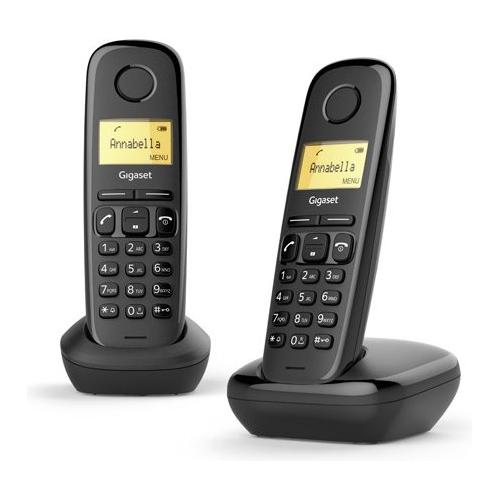 TELEFONO CORDLESS GIGASET E270 DUO NERO (L36852-H2816-K131)