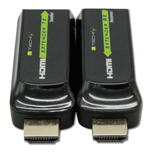 Techly Extender HDMI Full HD su cavo CAT6 Black IDATA EXT E70S