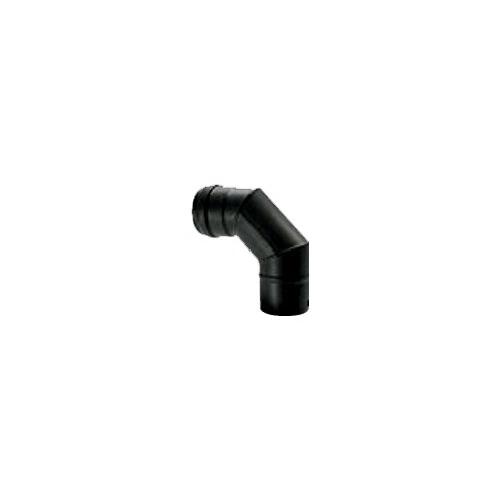 Save Fumisteria Curva canna fumaria (8cm) A 90 PELLET LINE Nero opaco PN803