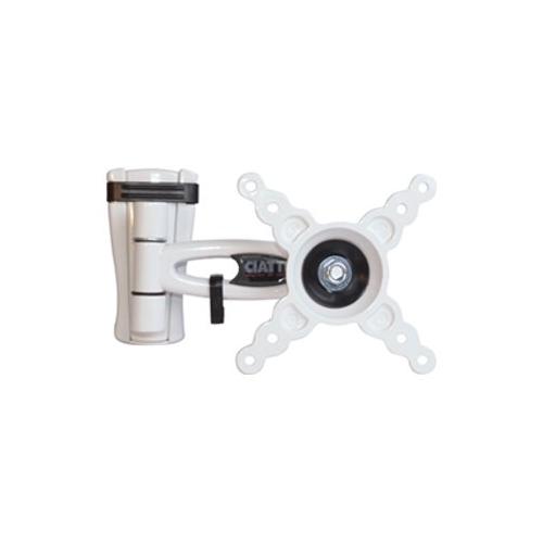 Ciatti Supporto monitor parete Portata 26 Kg VESA 100 x 100 In Alluminio Bianco ELBIS100 BIANCO