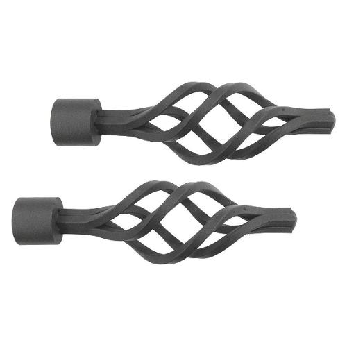 Castel Set terminali bastoni tenda PONTE VECCHIO Torciglione Ferro naturale 041 B84046