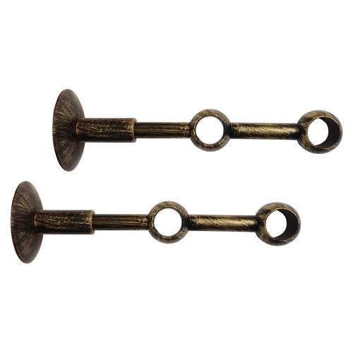 Castel Set supporti bastoni tenda Dublino doppio chiuso PONTE VECCHIO Nero e Oro 036 B84004