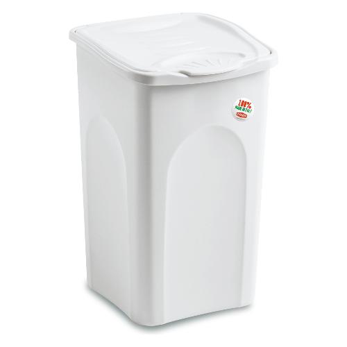Stefanplast Porta biancheria Plastica (50Lt) PRIMAVERA Bianco 70120