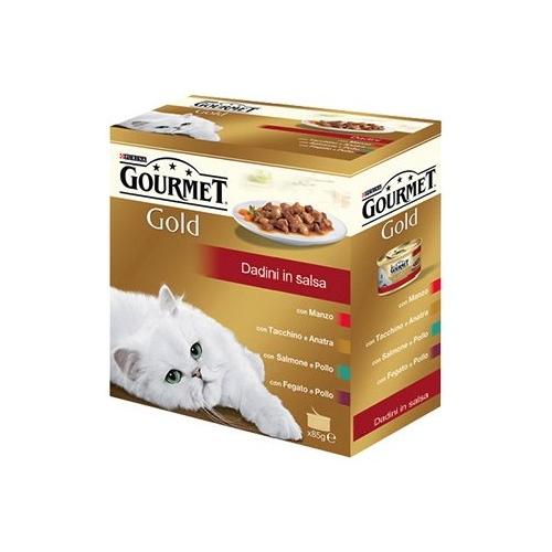 Friskies Bocconcini salsa gatti adulti GOURMET GOLD carne, pesce, pollame Multipack 12x85 gr ass. 320334