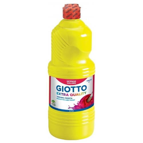 Tempera GIOTTO Extra Quality Giallo Flacone 250 ml con tappo dosatore 533402