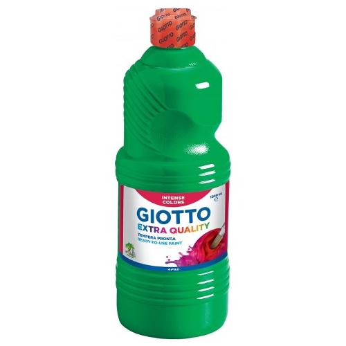 Fila Tempera GIOTTO Extra Quality Verde Flacone 1,0 lt con tappo dosatore 533412