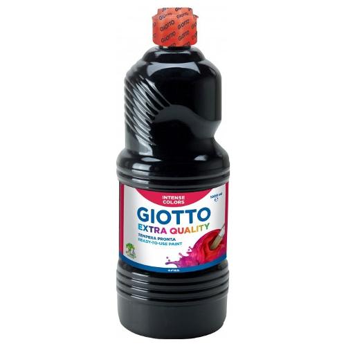 Fila Tempera GIOTTO Extra Quality Nero Flacone 1,0 lt con tappo dosatore 533424