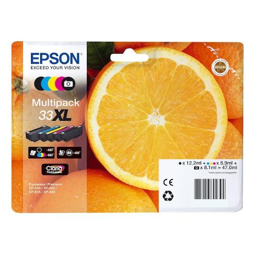 Epson Set cartucce stampante Serie Arance CLARIA Multipack 33 Xl T33574021