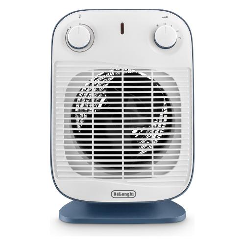 De Longhi Termoventilatore VERTICAL EDGE Hfs50B20 Bianco e Azzurro 0114581004 2000W