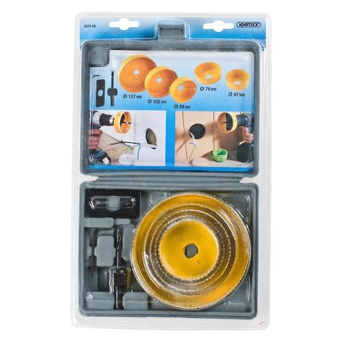 Kratfixx Sega a tazza trapano Set 5 Pezzi D. 67, 76, 89, 102, 127 mm 497990