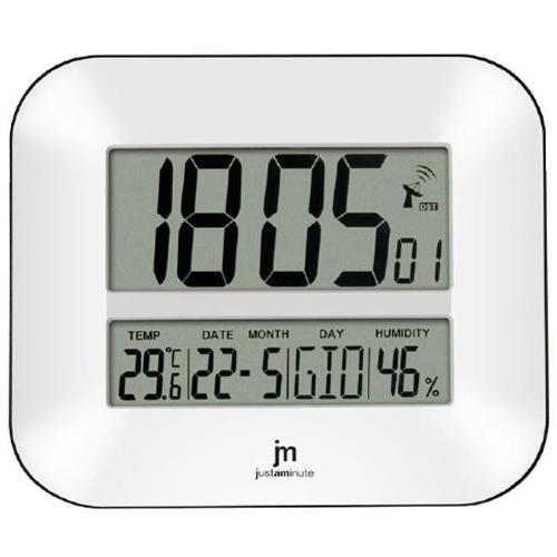 Orologio da tavolo Con Termoigrometro Digitale JUSTAMINUTE Bianco JD9027