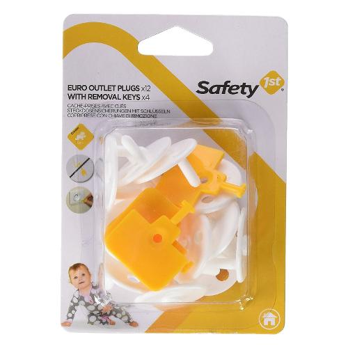 Safety First Copripresa 12 pz per prese 10A con 4 chiavi rimozione SAFETY 3202002000