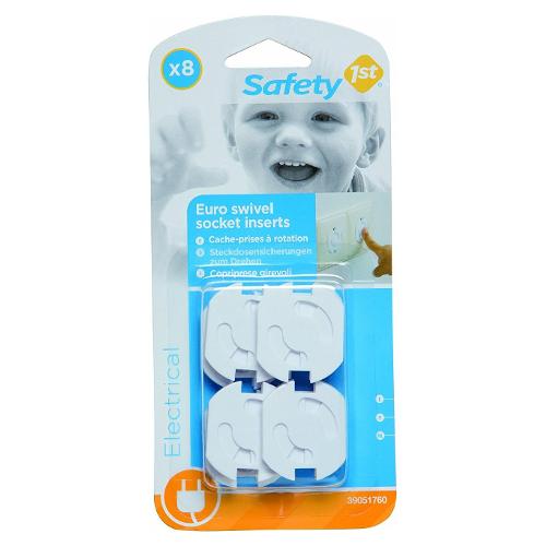 Safety First Copripresa 8 pz girevoli per prese tedesche SAFETY 39051760