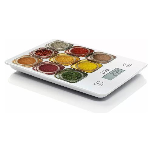 Laica Bilancia cucina Bianco e Multicolor KS1040W 5 Kg