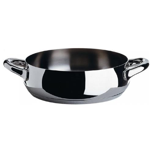 Alessi Casseruola Inox (24cm) semi fonda MAMI Cromo lucido SG102 24
