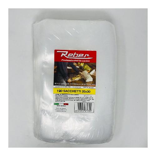 Reber Sacchetti sottovuoto Goffrati 20x30 cm 6723 N 100pz
