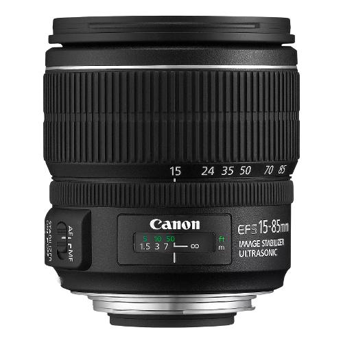 Canon Standard Zoom EOS Ef S 15 85mm F 3.5 5.6 Is Usm Black 3560B005