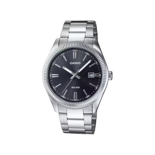 Casio Orologio COLLECTION Silver e Black MTP 1302PD 1A1V