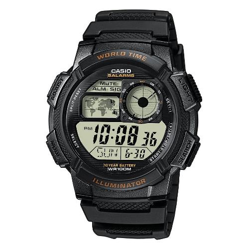 Casio Orologio COLLECTION World Time Black AE 1000W 1AVEF