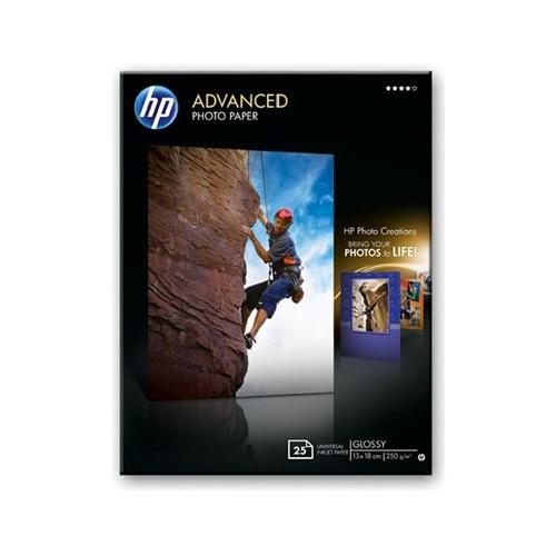 Hp Carta fotografica 13 x 18 cm 25pz Advanced Photo Paper Q8696A