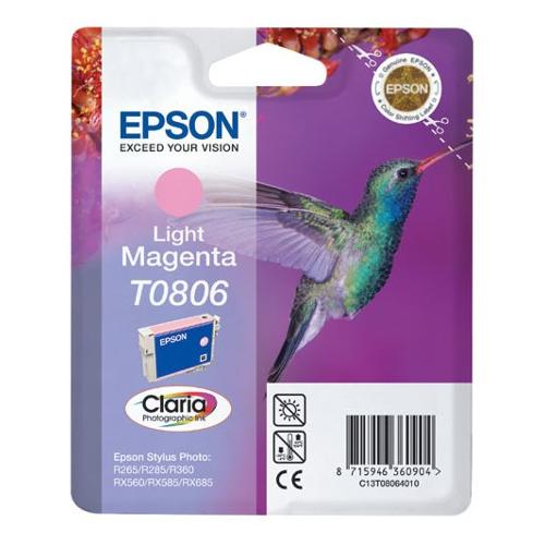 Epson Cartuccia stampante Serie Colibrì Magenta chiaro CLARIA T0806 C13T08064021