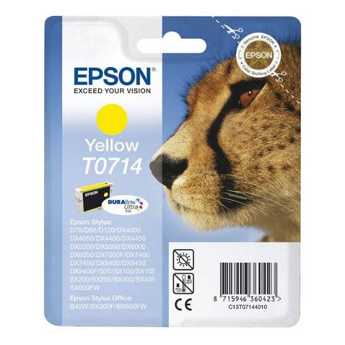 Epson Cartuccia stampante Serie Ghepardo Giallo DURABRITE ULTRA T0714 C13T07144021