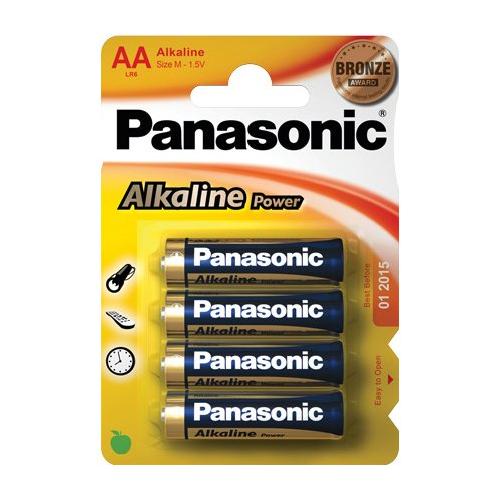 Panasonic Batteria Stilo AA Alcalina ALKALINE POWER 4pz 43741