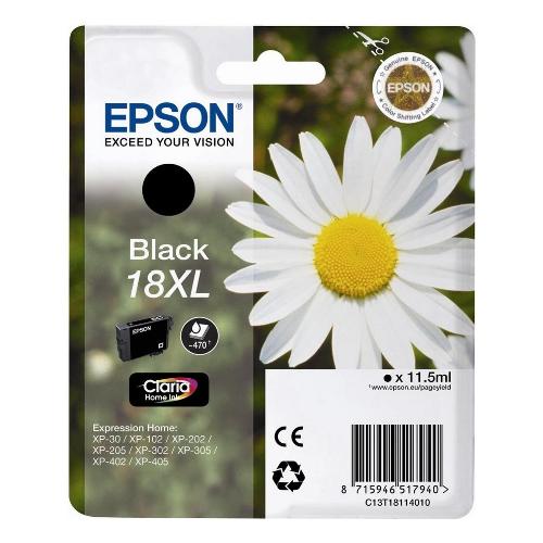 Epson Cartuccia stampante Serie Margherita Nero CLARIA T18 Xl C13T18114020