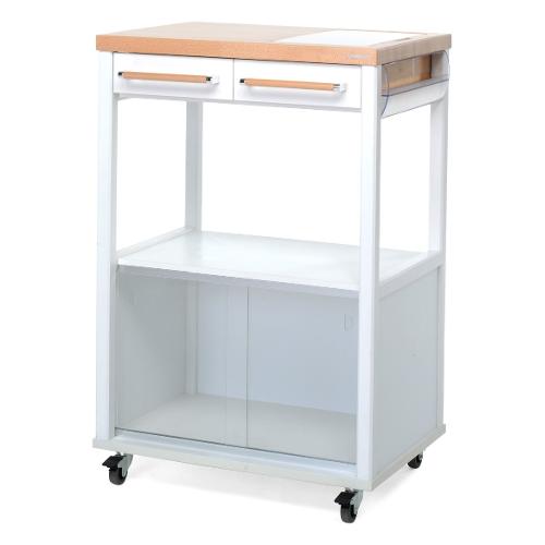 Foppapedretti BENCHEF Carrello porta vivande Bianco e Legno naturale