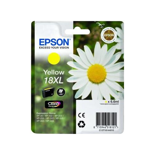 Epson Cartuccia stampante Serie Margherita Giallo CLARIA T18 Xl C13T18144022