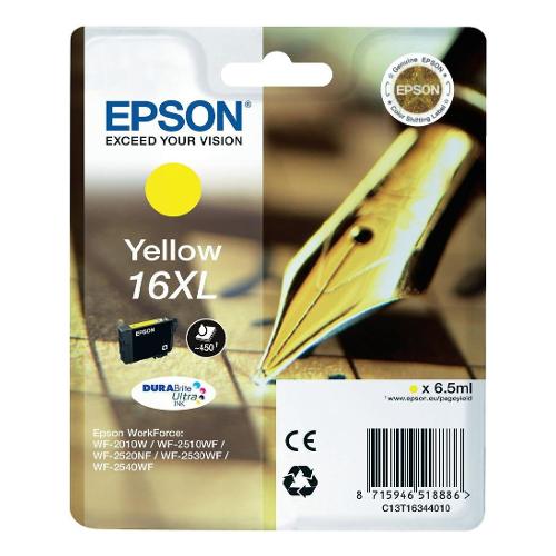 Epson Cartuccia stampante Serie Penna e Cruciverba Giallo DURABRITE ULTRA T16 Xl C13T16344022