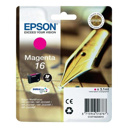 Epson Cartuccia stampante Serie Penna e Cruciverba Magenta DURABRITE ULTRA T16 C13T16234020