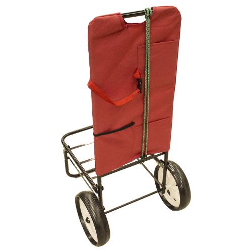 Amicasa Carrello spiaggia Maxy pieghevole Rosso