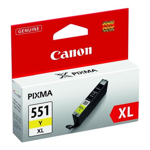 Canon Cartuccia stampante Linea CLI-551 Giallo CHROMALIFE 100+ Cli 551Y Xl 6446B001