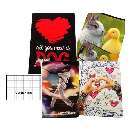 Blasetti Quaderno quadretti 4 mm A4 assortito 80324