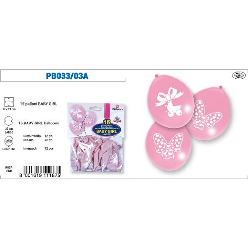 Pegaso Set palloncini party PB033 03A 15 pz