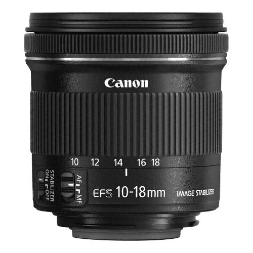 Canon Grandangolo EOS Ef S 10 18mmF 4.5 5.6 Is Stm Black 9519B005