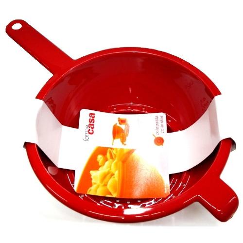 Guzzini Scolapasta Plastica (24cm) FORME Rosso 12015355