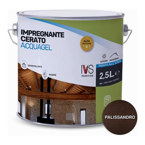 Ivs Impregnante acqua per legno ACQUAGEL Palissandro cerato latta 2,5 lt FH2496K00015DS
