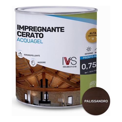 Ivs Impregnante acqua per legno ACQUAGEL Palissandro cerato barattolo 750 ml FH2496K00015VO