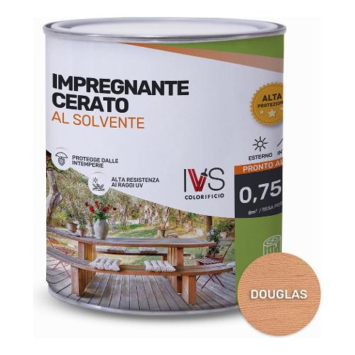 Ivs Impregnante sintetico per legno Douglas cerato barattolo 750 ml FS2499K00003VO