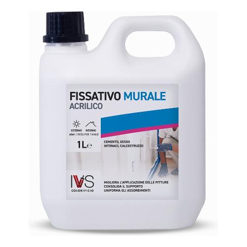 Ivs Fondo Fissativo Acrilico Trasparente tanichetta 1,0 lt FI5134K00000BS