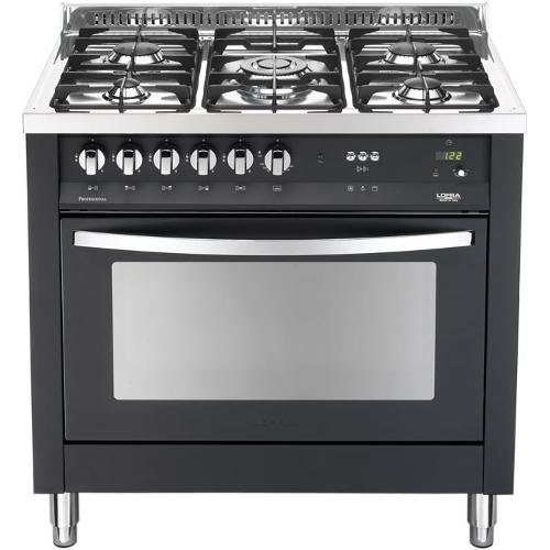 Cucina gas 5 fuochi RAINBOW Pnmg96Mft C Nero matt classe A (2021) 60060032