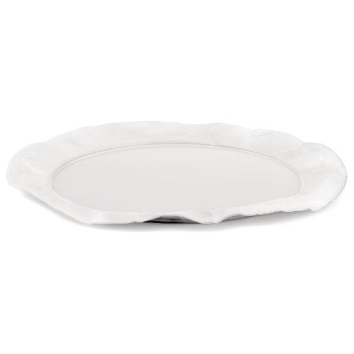 Alessi Vassoio Acciaio (44cm) FOIX Milky white 90039W