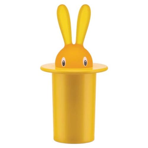 Alessi Porta stuzzicadenti (7,5x14cm) MAGIC BUNNY Giallo ASG16 Y