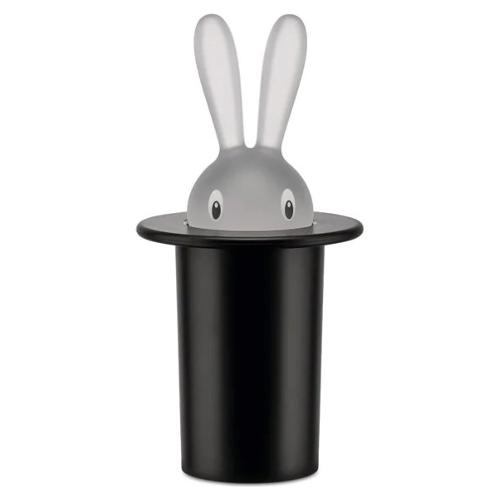 Alessi Porta stuzzicadenti (7,5x14cm) MAGIC BUNNY Nero ASG16 B