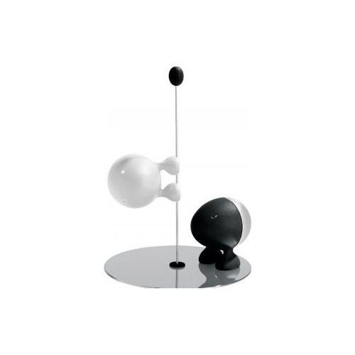 Alessi Porta spezie Sale e pepe LILLIPUT Bianco e Nero ASG02BW